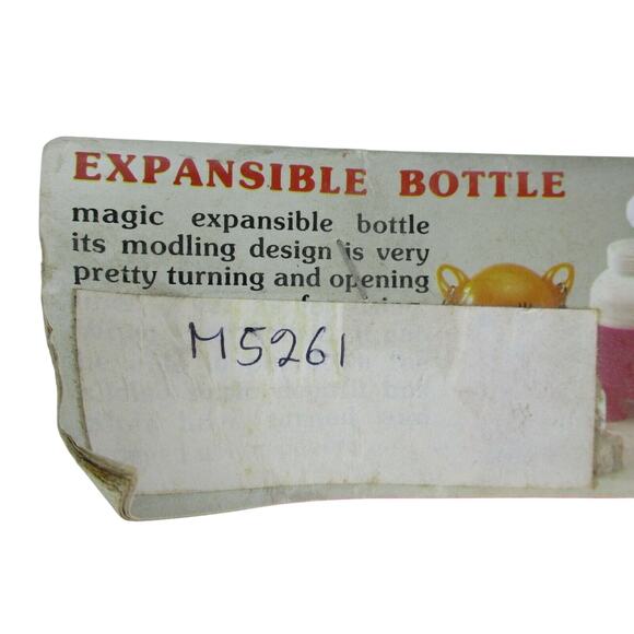 Vintage Neon Hot Pink Expansible Water Bottle 1980's Expandable Bottle NOS - Picture 4 of 5